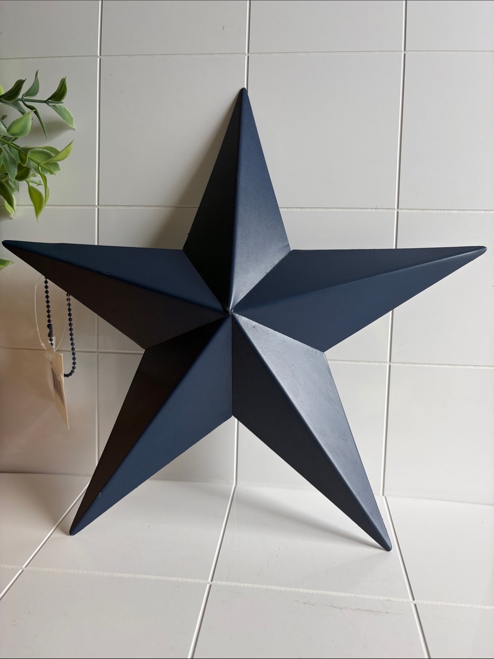 Navy Blue Metal 11” Star